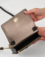 Load image into Gallery viewer, Black Eloise Phone Bag
