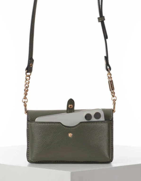 Khaki Eloise Phone Bag