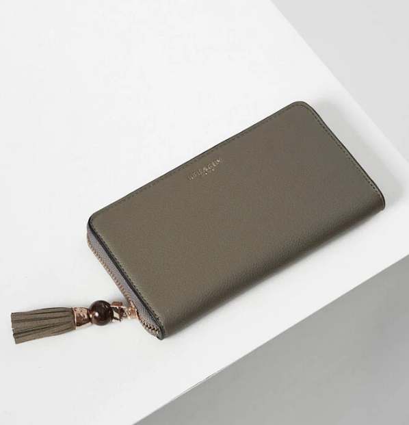 Khaki Murtle Tassel Purse