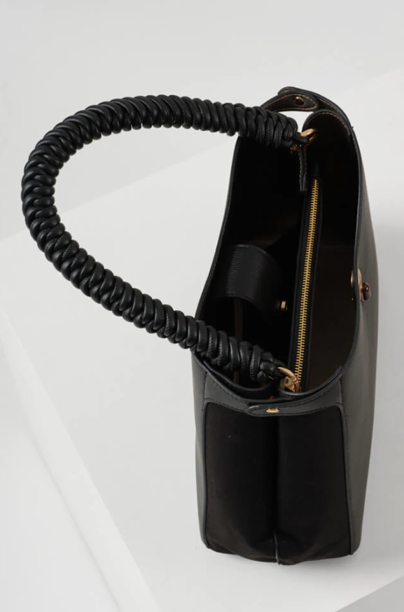 Black Simone Tote Bag