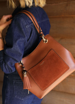 Load image into Gallery viewer, Tan Sienna Tote Bag
