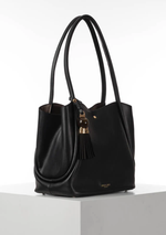 Load image into Gallery viewer, Black Floella Tote
