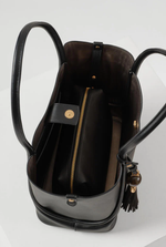 Load image into Gallery viewer, Black Floella Tote
