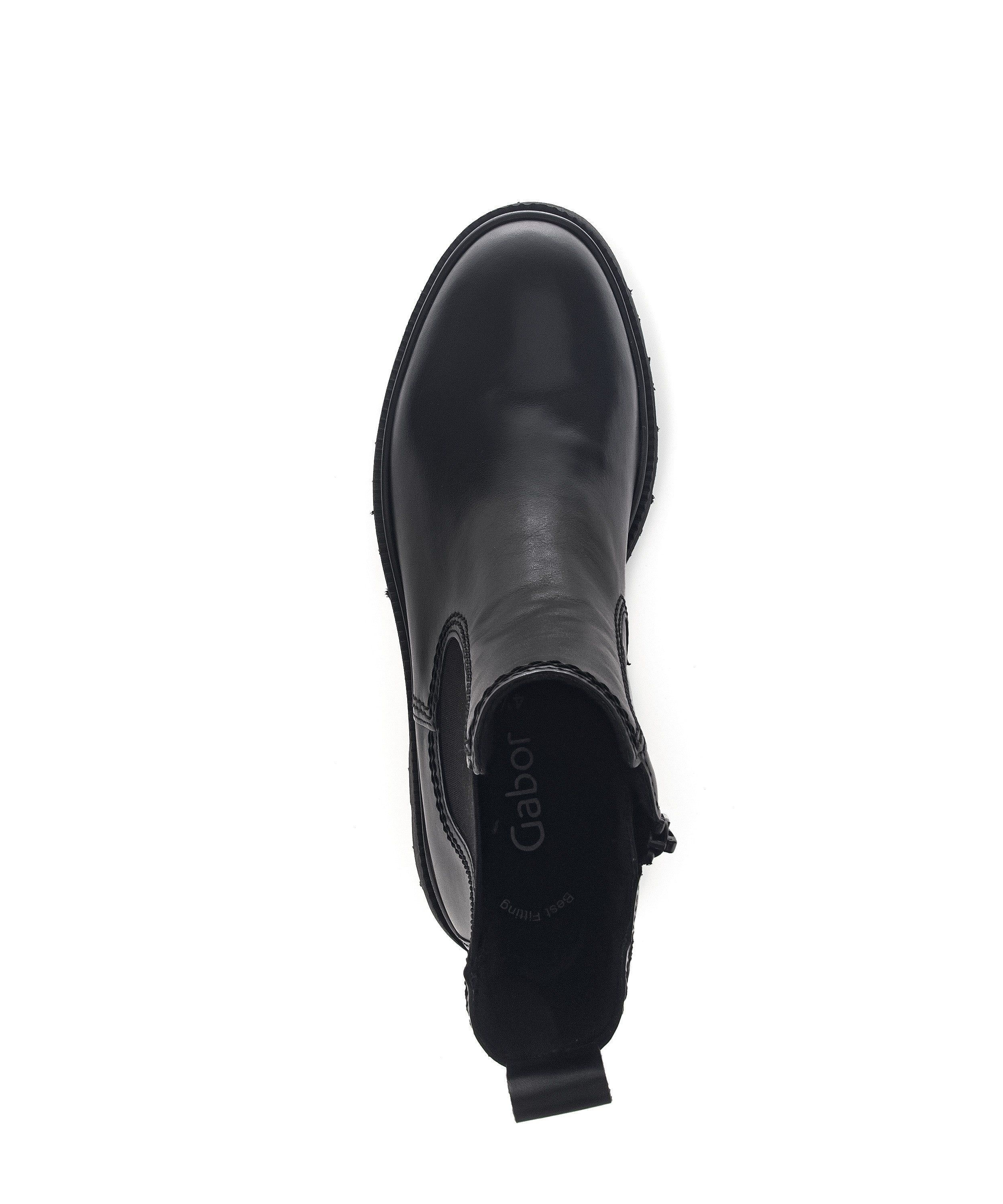 Black Chunky Ankle Boot