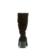 Load image into Gallery viewer, Black Ruched Mid Calf Boot
