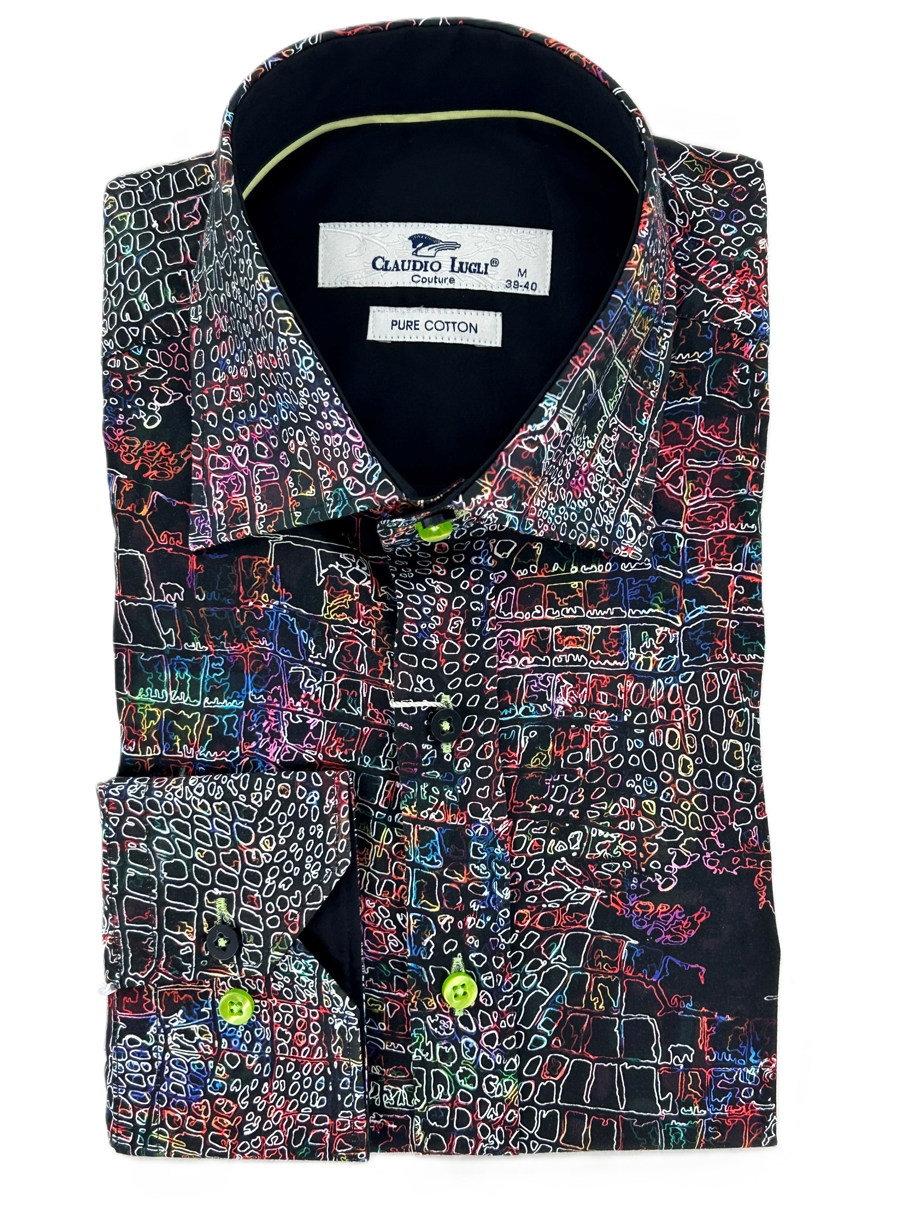 Multi Coloured Print Shirt