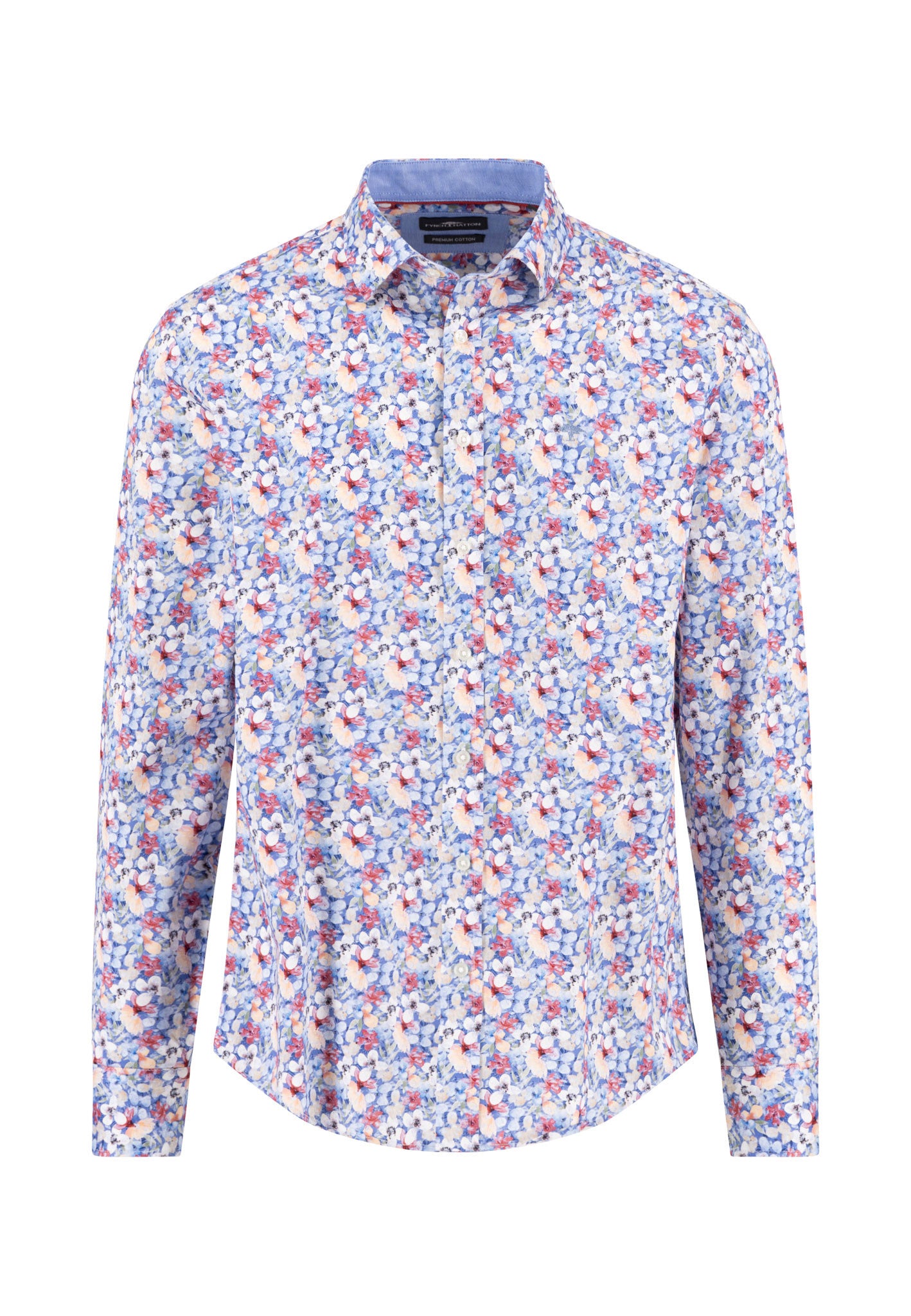 Berry Flower Print Shirt