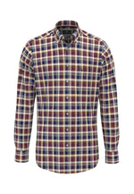 Load image into Gallery viewer, Merlot Check Oxford Shirt

