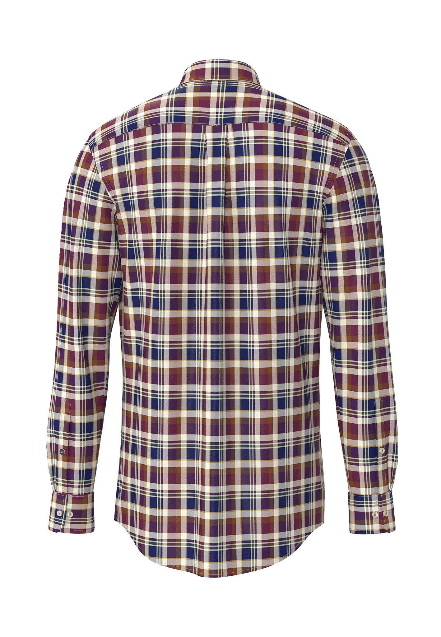 Merlot Check Oxford Shirt