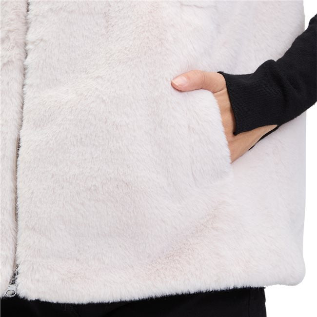 Cream Faux Fur Gilet