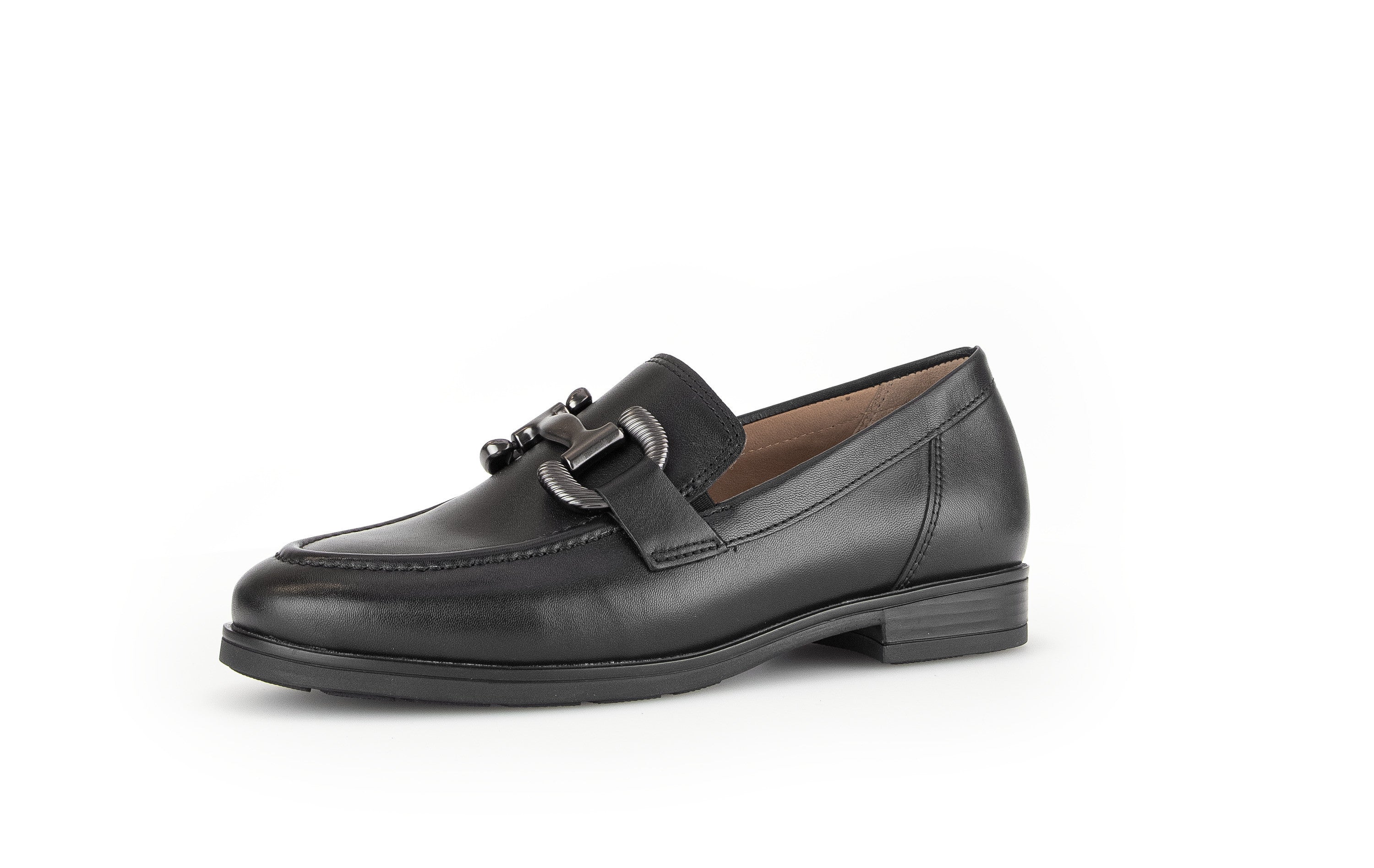 Black Dupri Leather Loafers