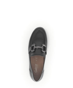 Black Dupri Leather Loafers