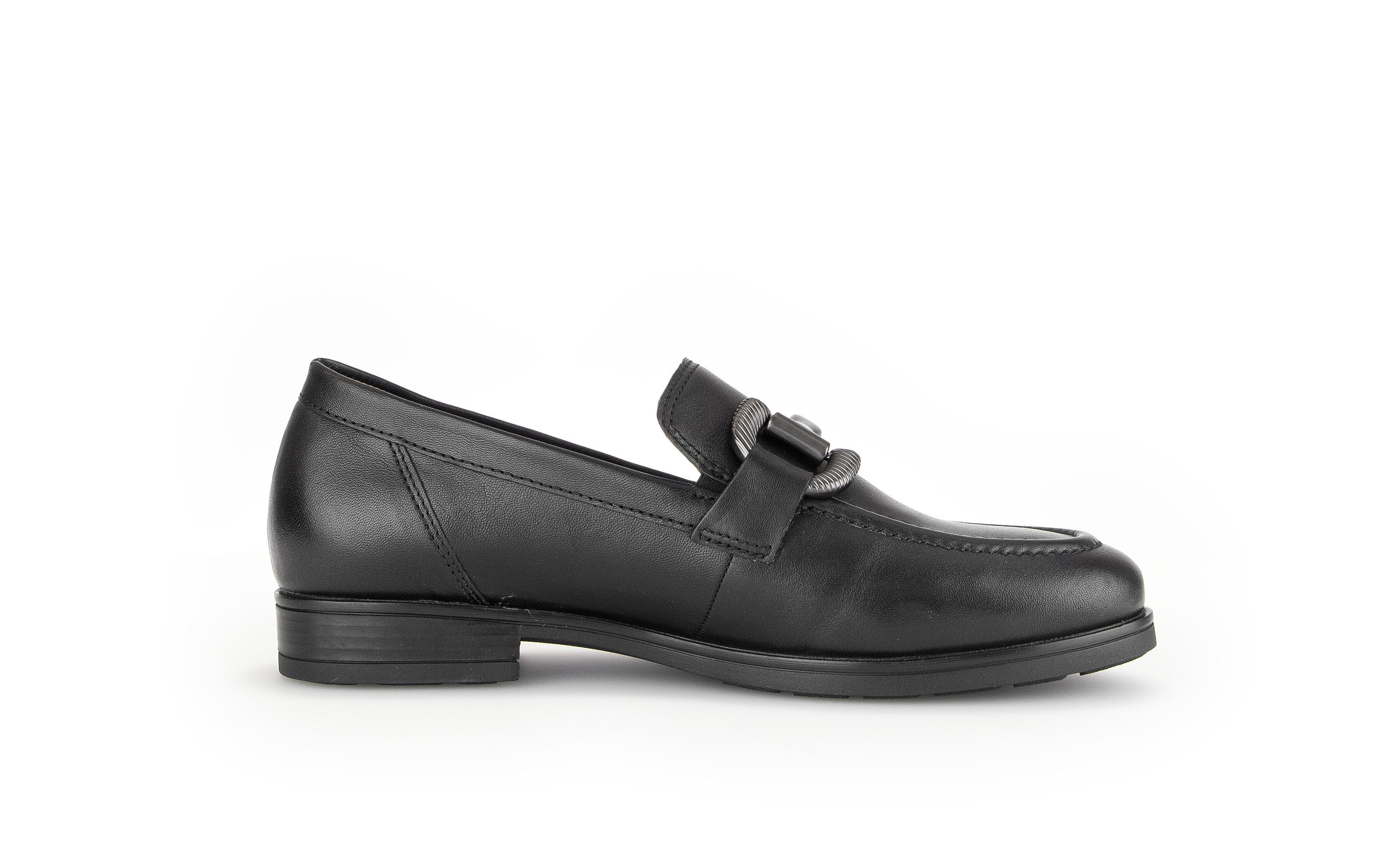 Black Dupri Leather Loafers