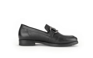 Black Dupri Leather Loafers