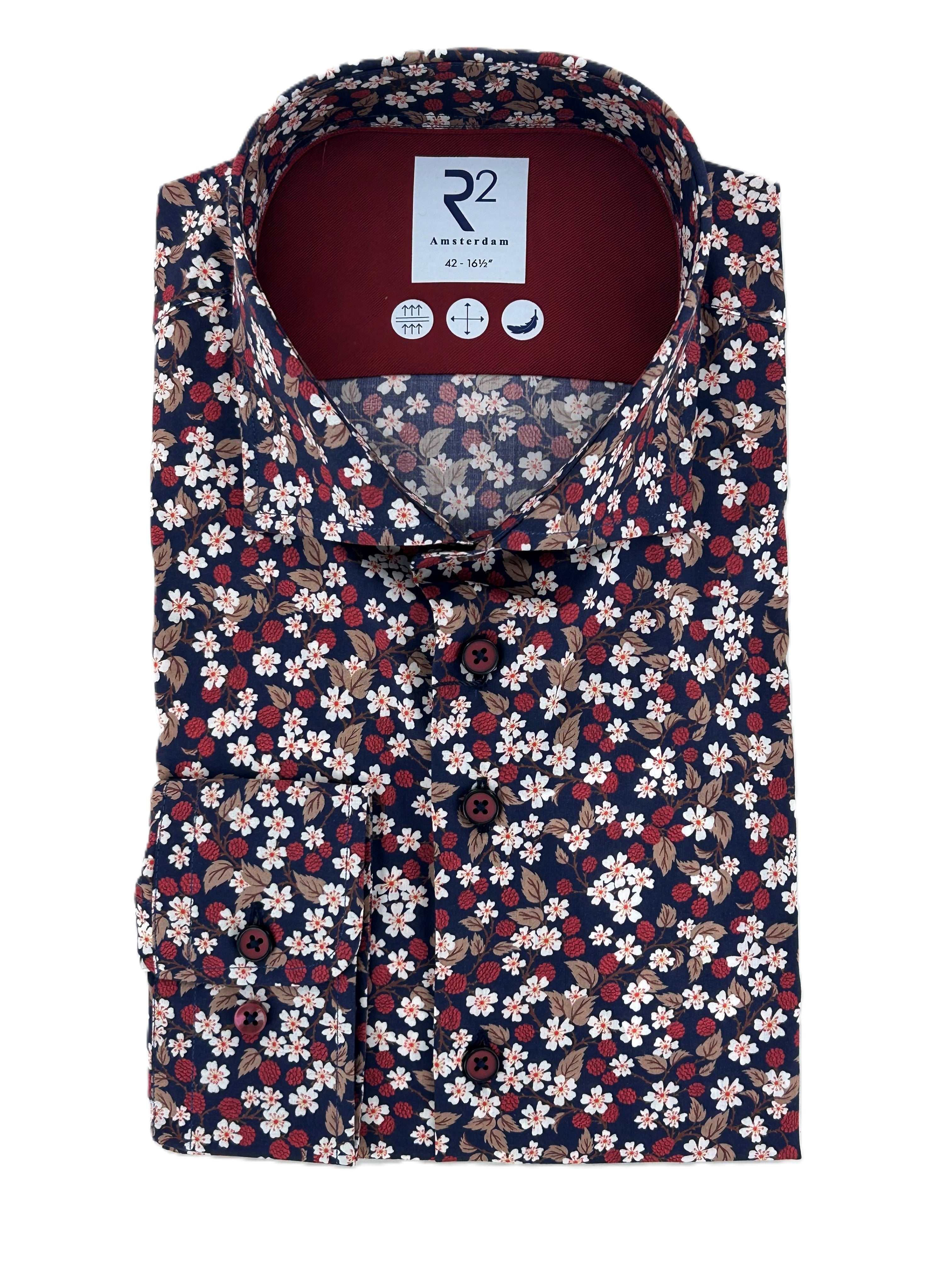 Red Liberty Print Shirt