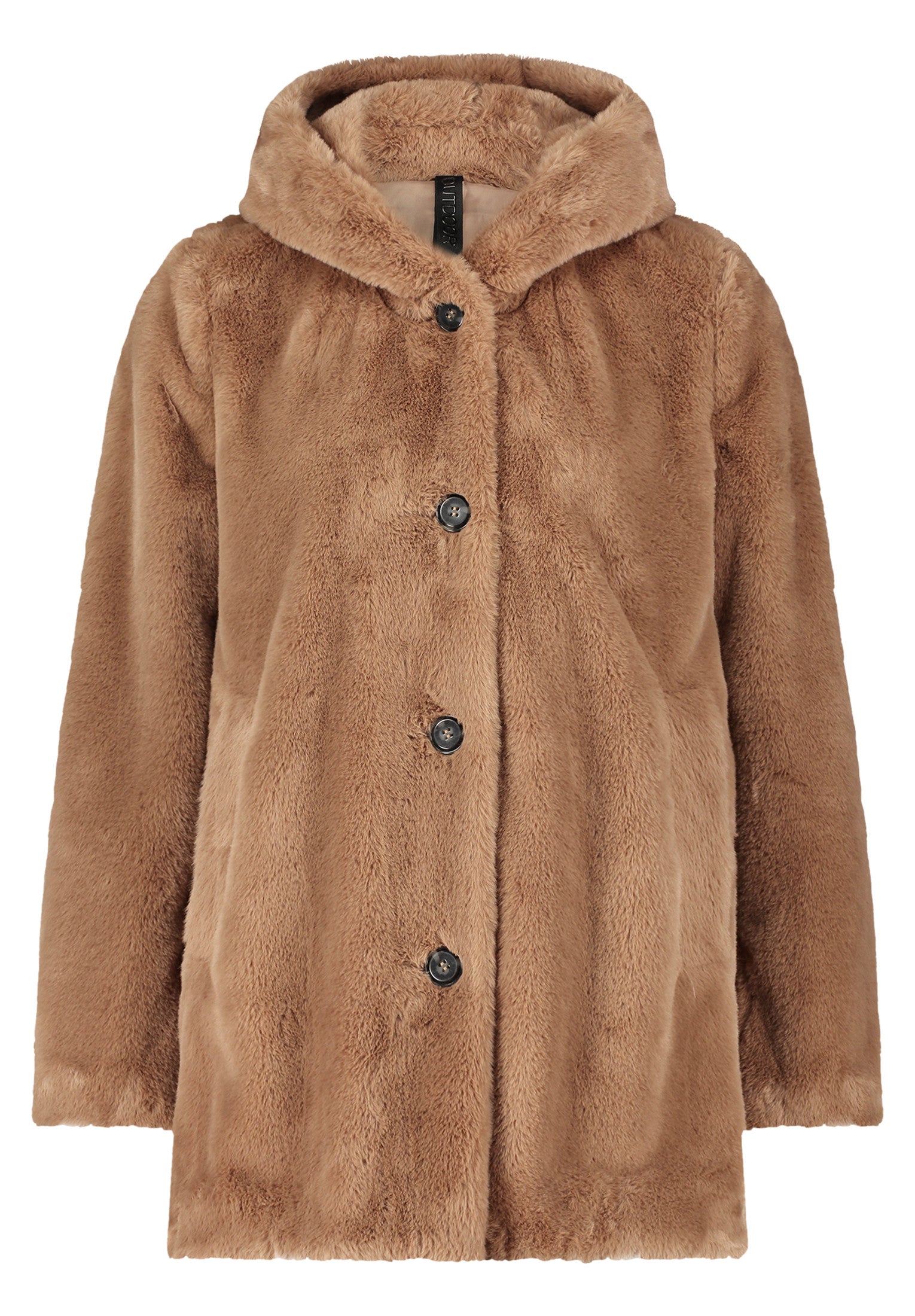 Taupe Faux Fur Coat