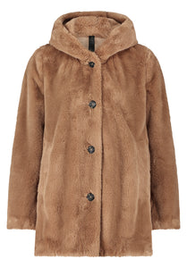 Taupe Faux Fur Coat