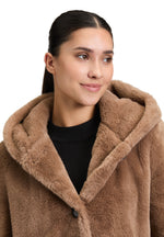 Load image into Gallery viewer, Taupe Faux Fur Coat
