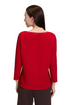 Load image into Gallery viewer, Red 3/4 Sleeve Top
