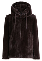 Load image into Gallery viewer, Chocolate Faux Fur Coat
