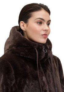 Chocolate Faux Fur Coat