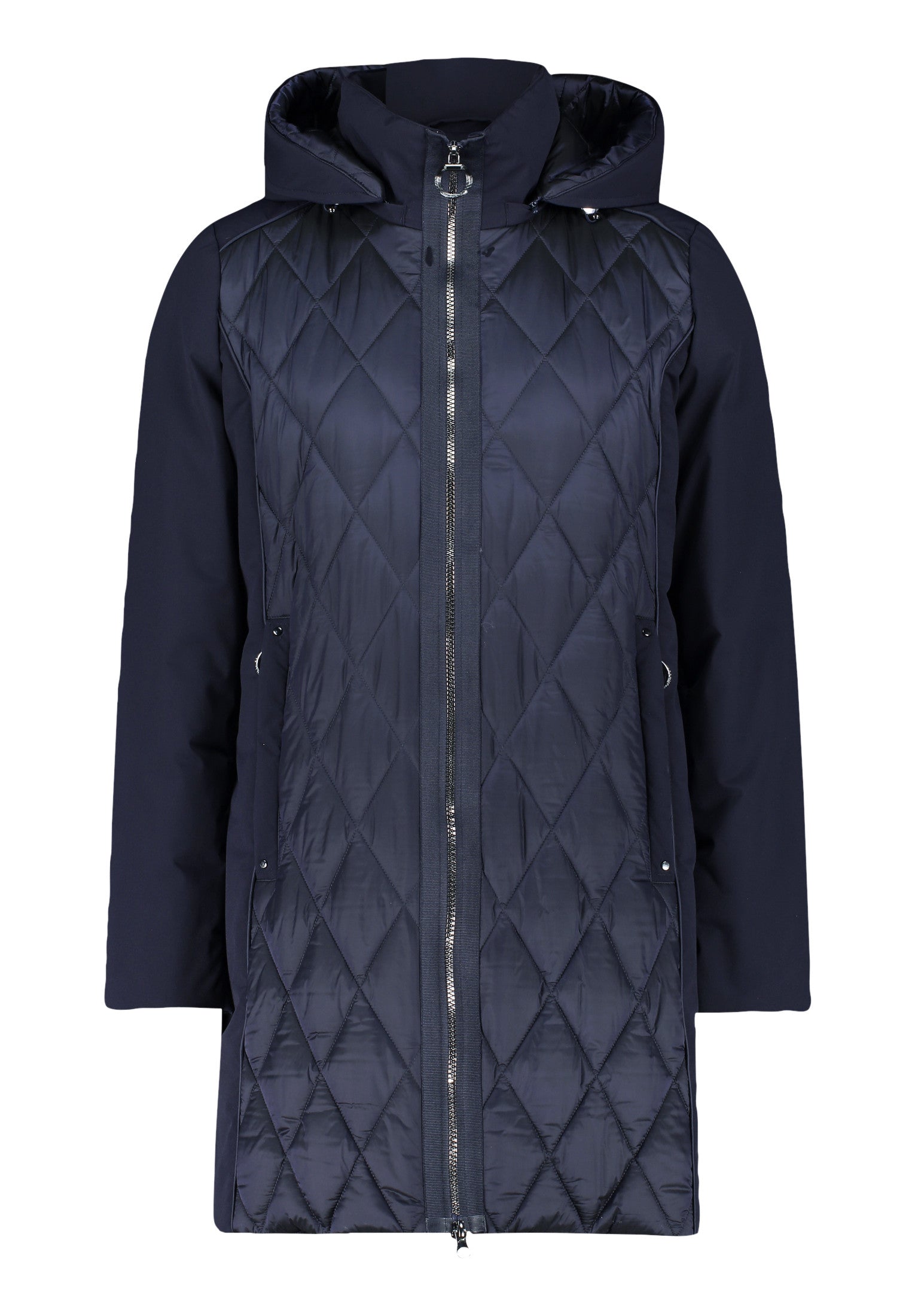 Navy Quilted Coat