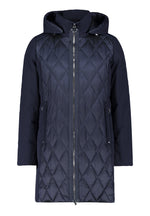 Load image into Gallery viewer, Navy Quilted Coat
