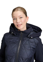 Load image into Gallery viewer, Navy Quilted Coat
