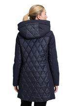 Load image into Gallery viewer, Navy Quilted Coat
