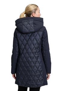 Navy Quilted Coat