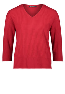 Red Knitted Top