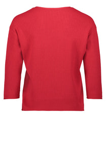 Red Knitted Top