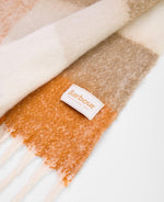 Load image into Gallery viewer, Mustard Marie Check Scarf
