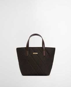 Olive Quilted Mini Tote Bag