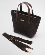 Load image into Gallery viewer, Olive Quilted Mini Tote Bag
