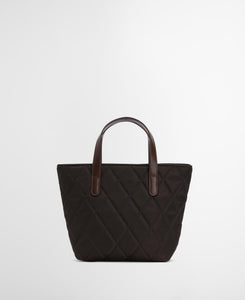 Olive Quilted Mini Tote Bag