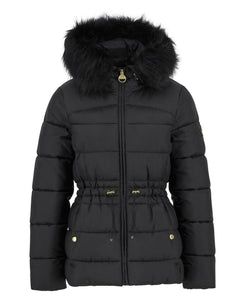 Black Cher Puffer Coat