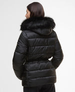 Load image into Gallery viewer, Black Cher Puffer Coat
