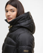 Load image into Gallery viewer, Black Cher Puffer Coat
