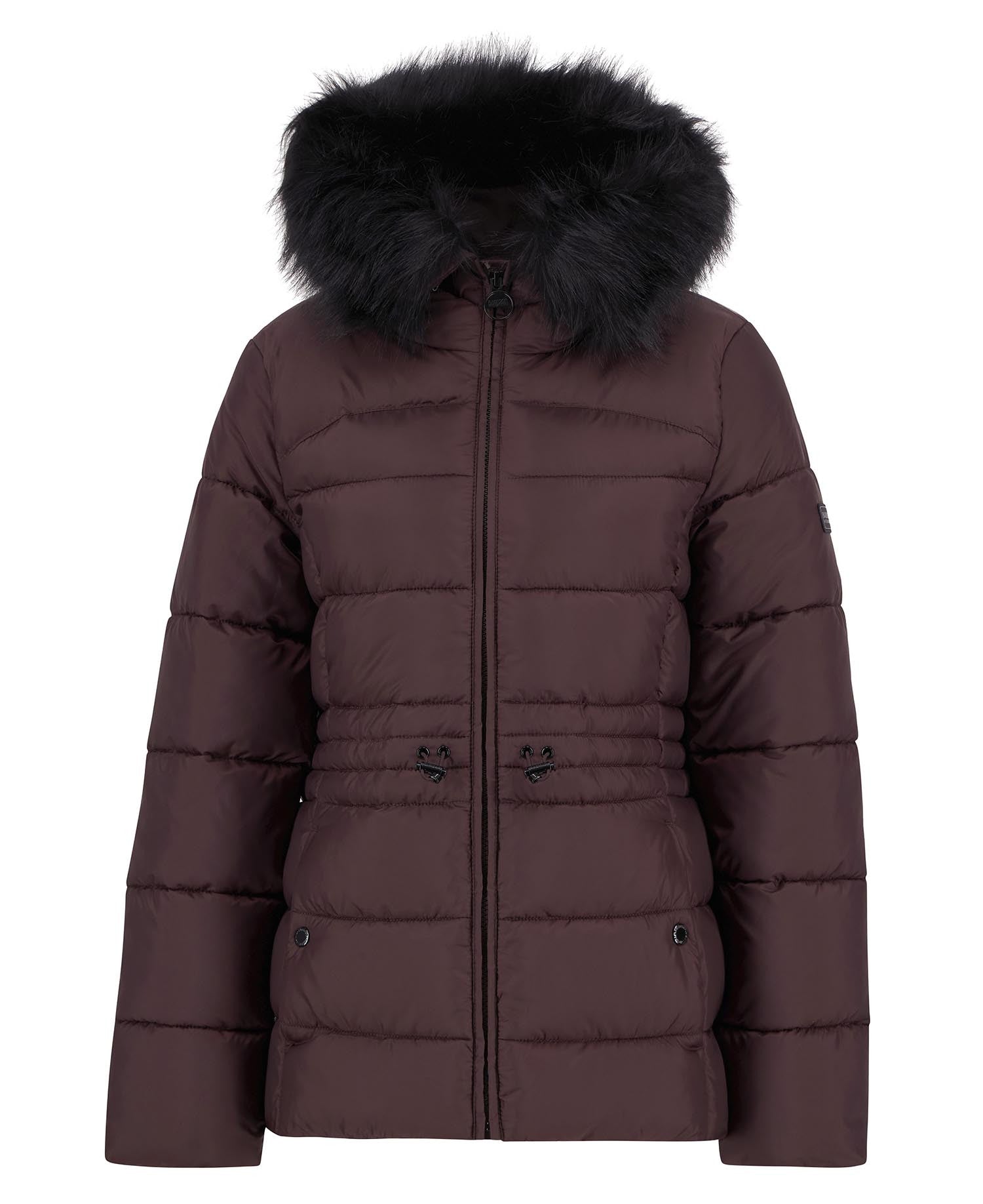 Burgundy Cher Puffer Coat