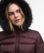Load image into Gallery viewer, Burgundy Cher Puffer Coat
