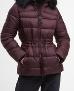 Load image into Gallery viewer, Burgundy Cher Puffer Coat
