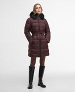 Load image into Gallery viewer, Burgundy Anastasia Puffer Coat
