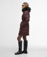 Load image into Gallery viewer, Burgundy Anastasia Puffer Coat
