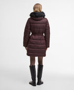 Load image into Gallery viewer, Burgundy Anastasia Puffer Coat
