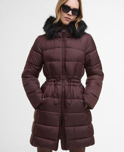 Burgundy Anastasia Puffer Coat