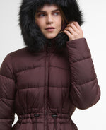 Load image into Gallery viewer, Burgundy Anastasia Puffer Coat
