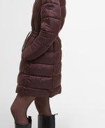 Load image into Gallery viewer, Burgundy Anastasia Puffer Coat
