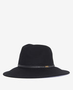 Load image into Gallery viewer, Black Track Fedora Hat

