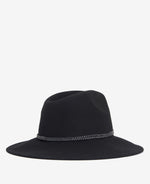 Load image into Gallery viewer, Black Track Fedora Hat
